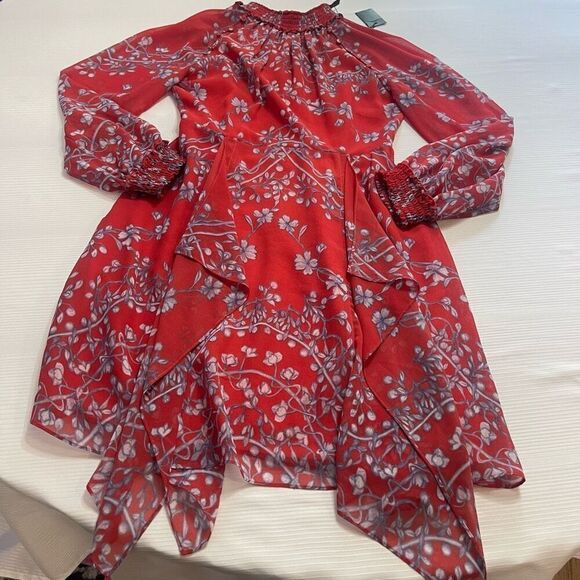 NWT BCBGMAXAZRIA Women's Fifi Porcelain Vines Dress Floral Dress Size 2 New - Picture 1 of 11